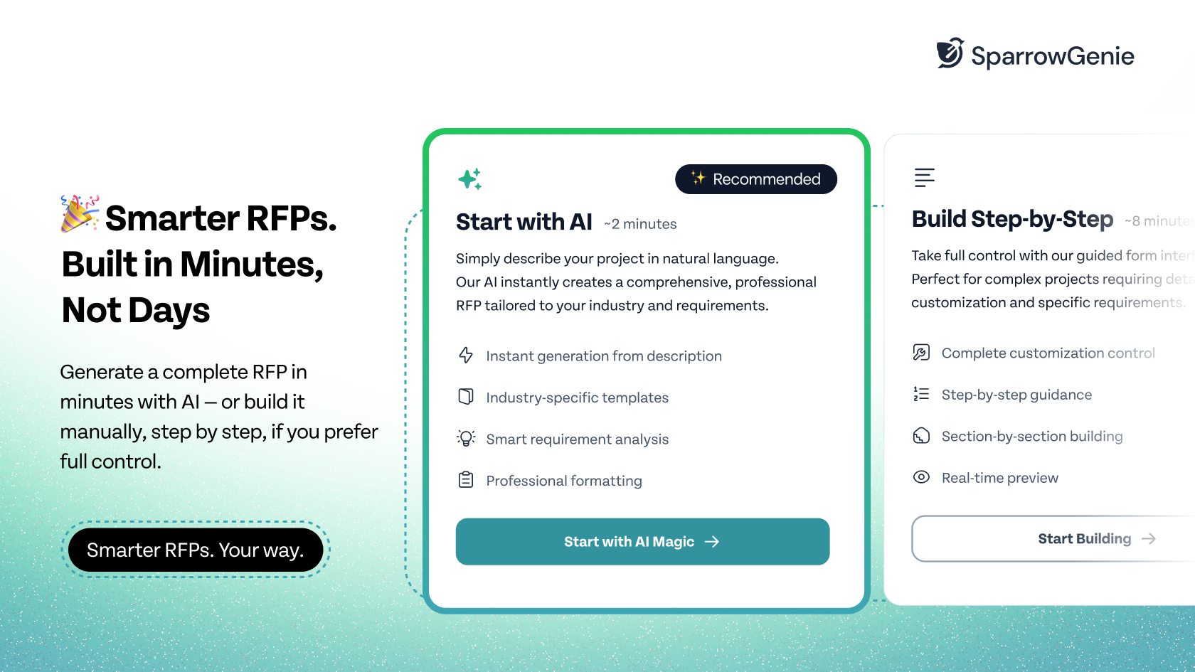RFP Generator by SparrowGenie - Screenshot 3 preview