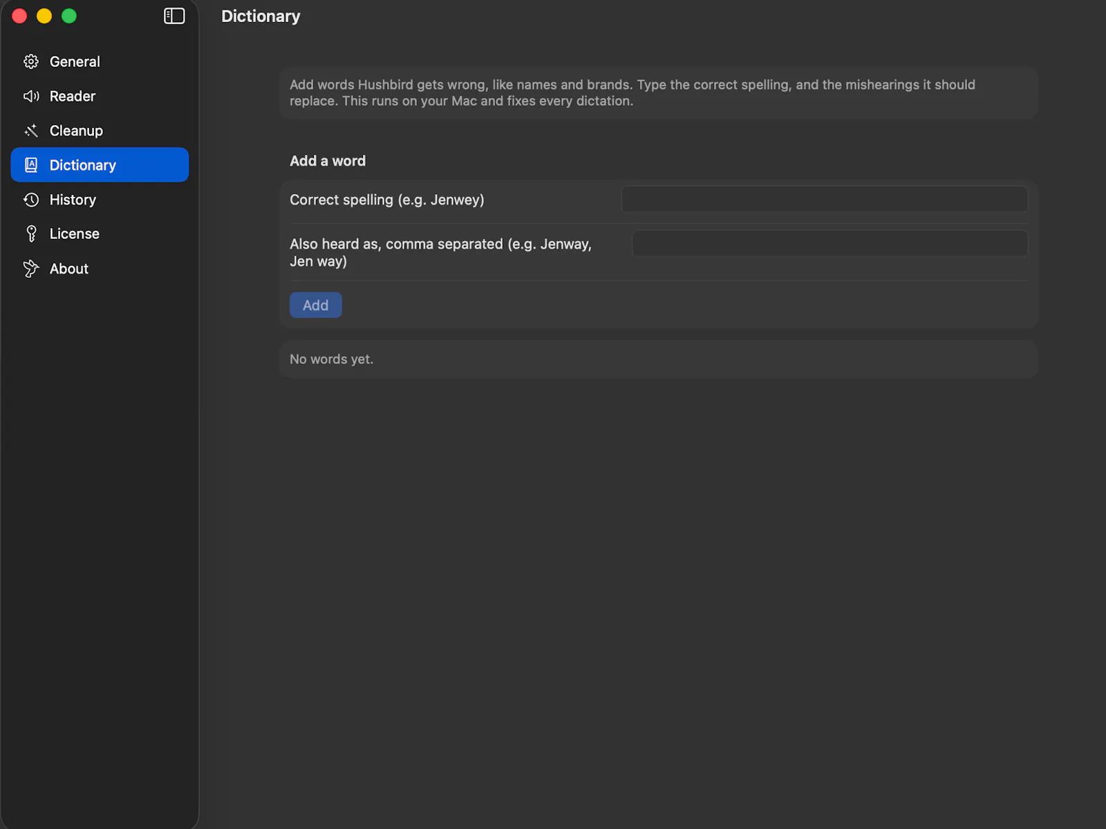 Hushbird screenshot 3