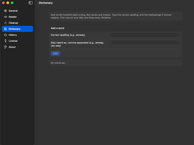 Hushbird screenshot 3