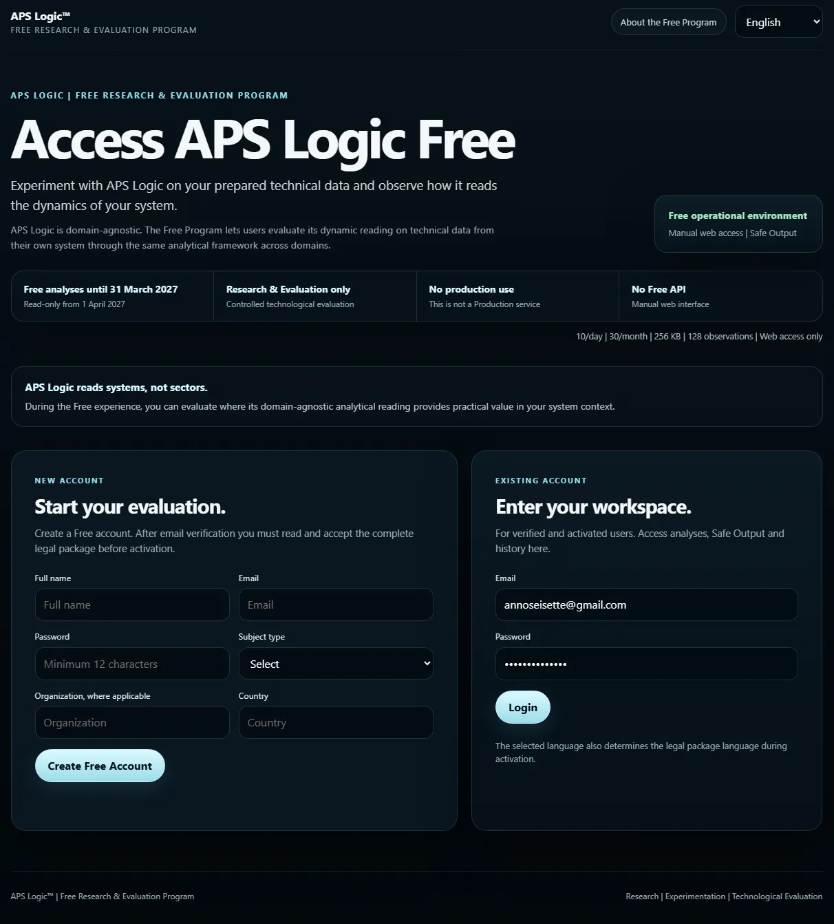 APS Logic Free Program gallery image