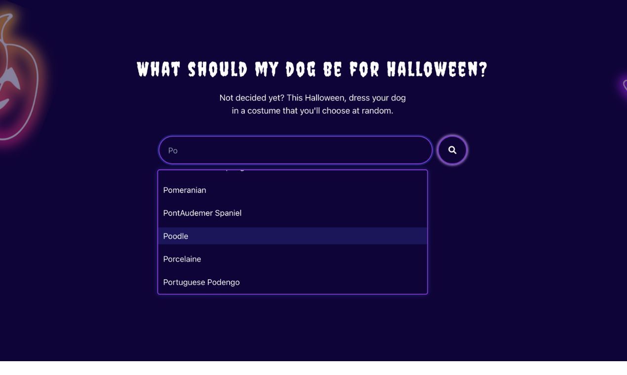 Aplicación de ideas de disfraces de perros de Halloween aleatorios media 2