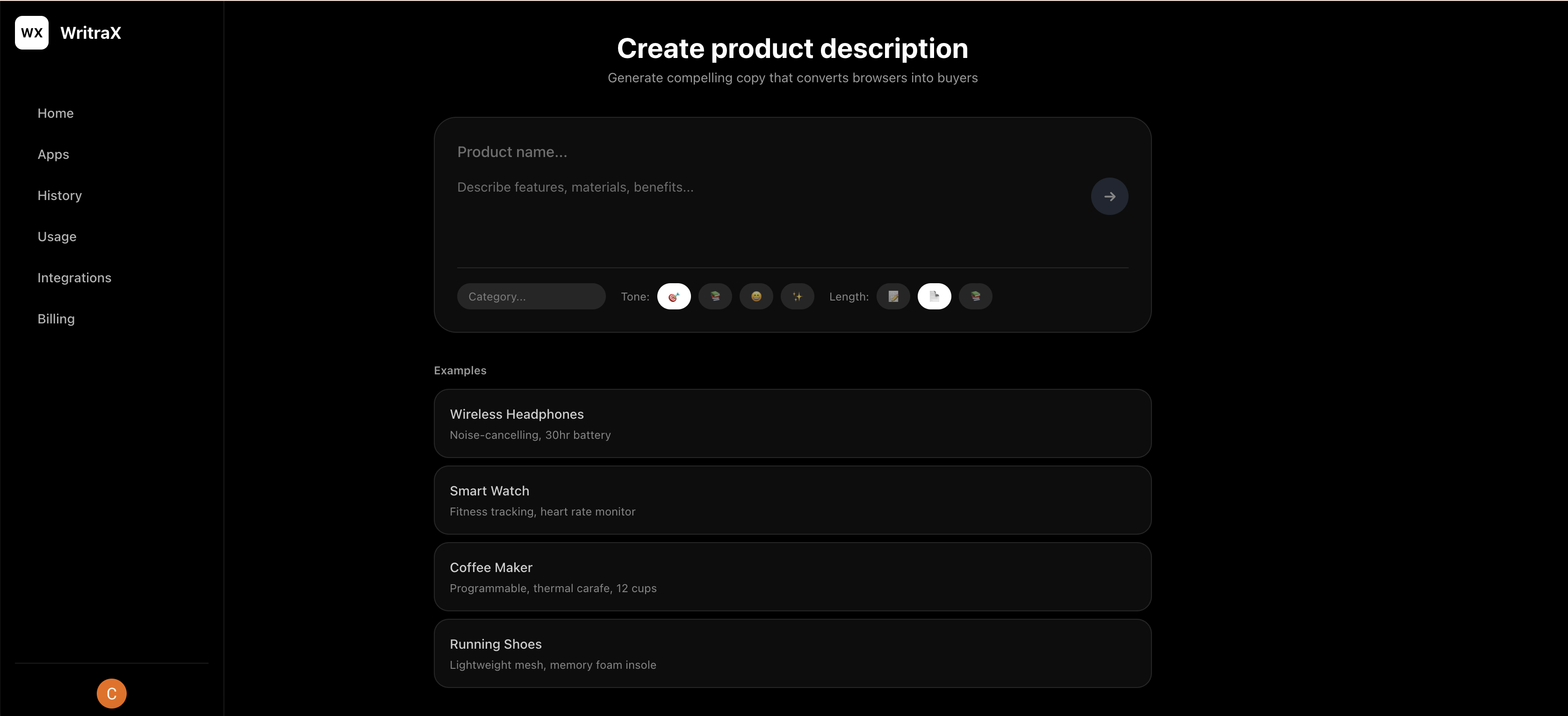 WritraX - Screenshot 3 showing product features and functionality