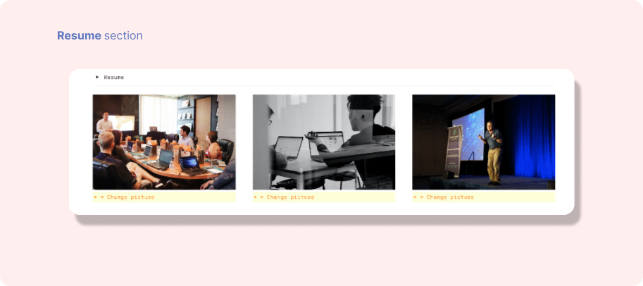 Trang đích thiết kế UX tối thiểu media 6