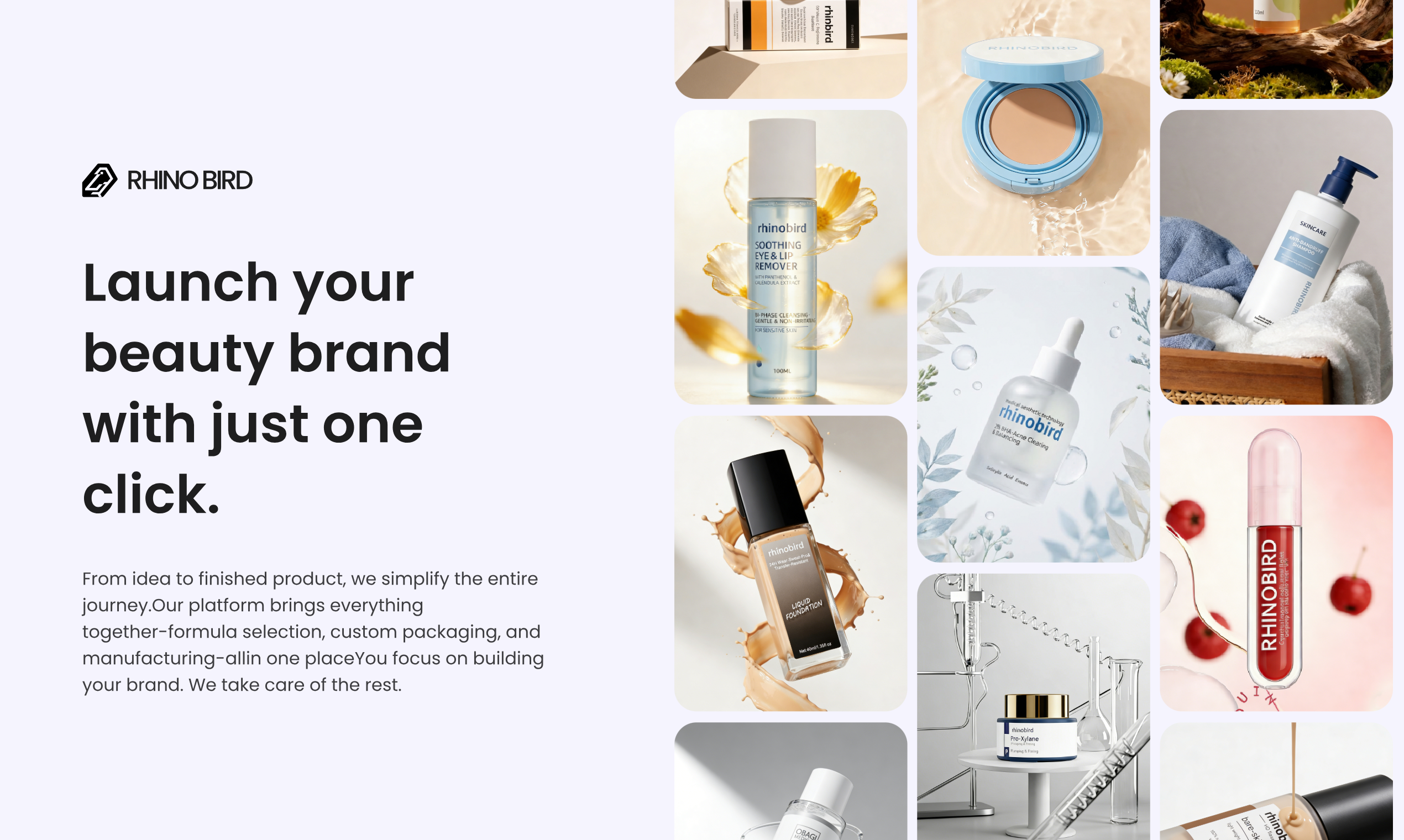 Rhinobirdbeauty - Main product screenshot demonstrating key features and user interface