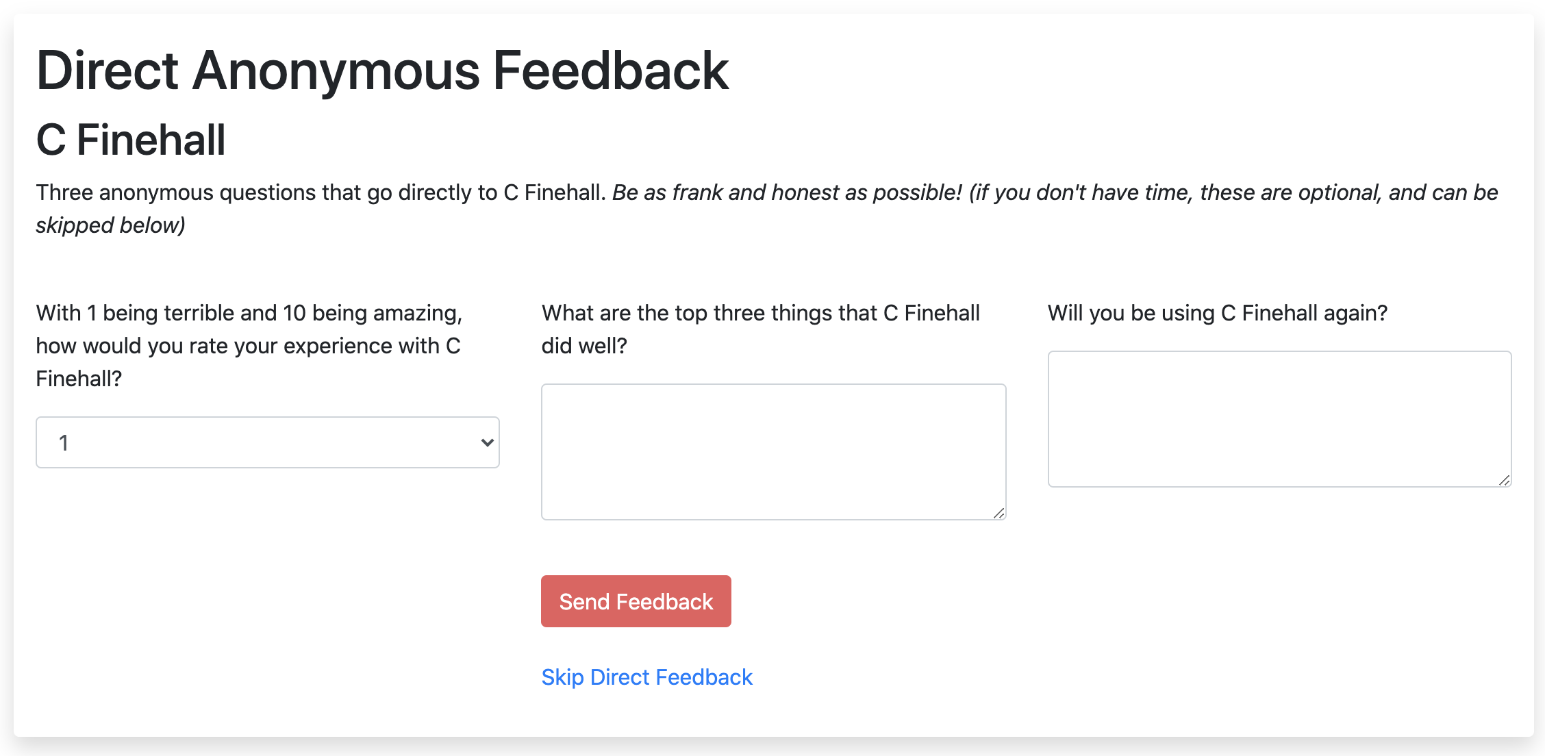 Feedback Frank gallery image