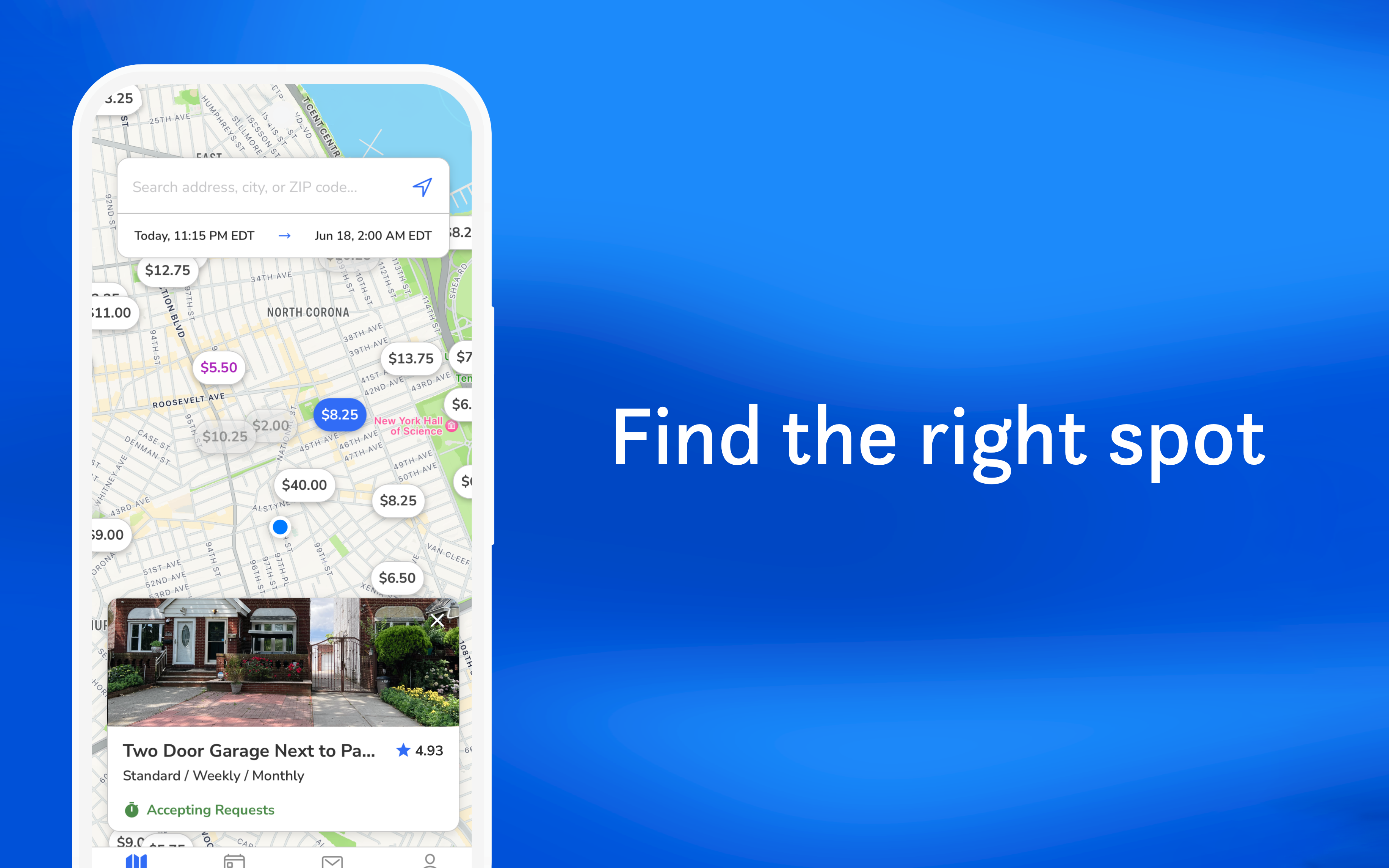 Quarter - Rent or rent out your parking in an instant media 1