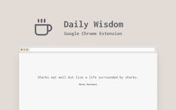 Daily Wisdom Chrome Extension media 1