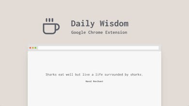 Daily Wisdom Chrome Extension gallery image