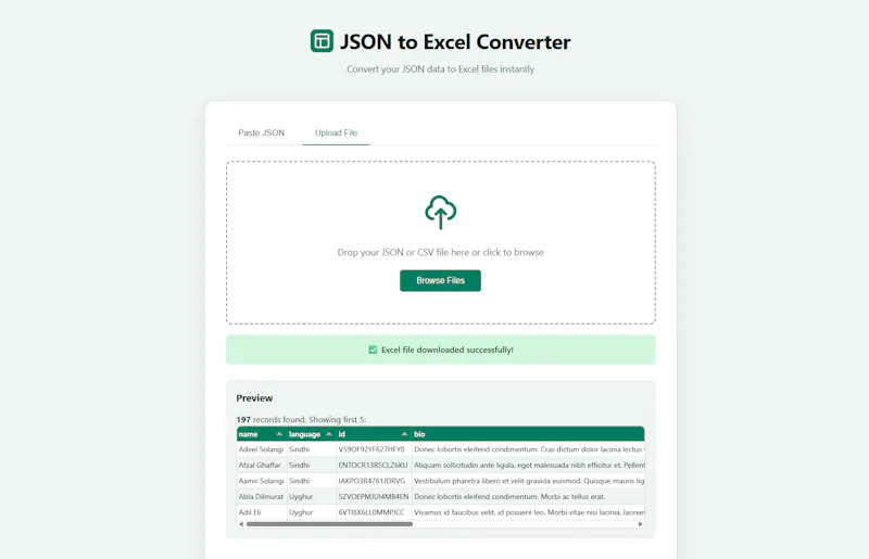 JSON Support screenshot 3