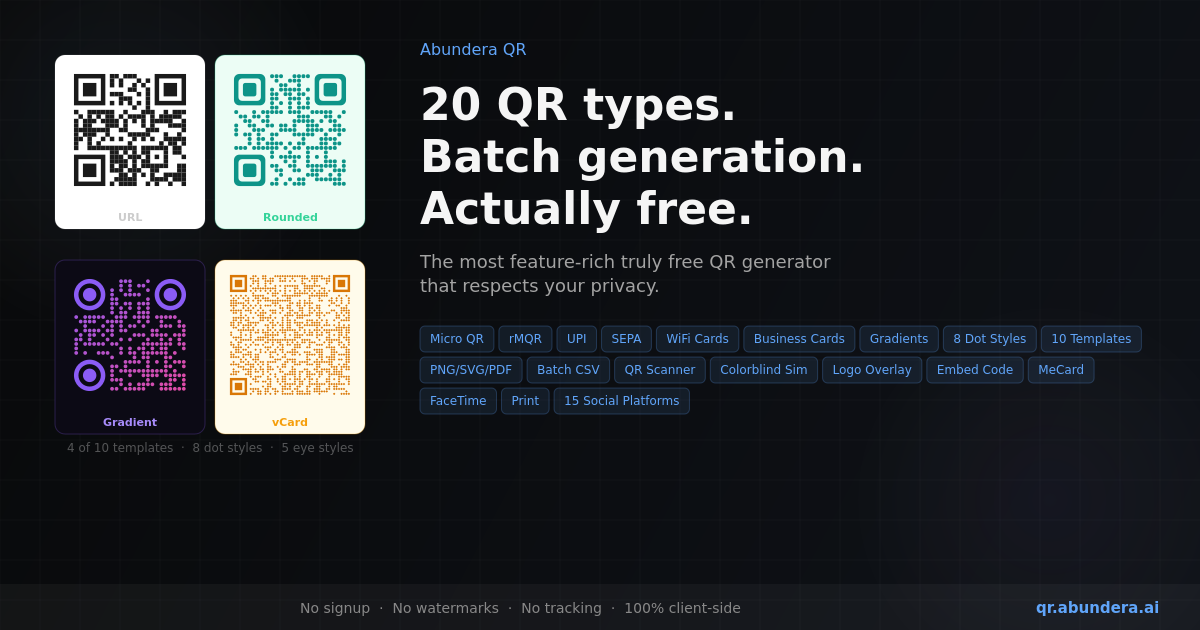 Abundera QR gallery image