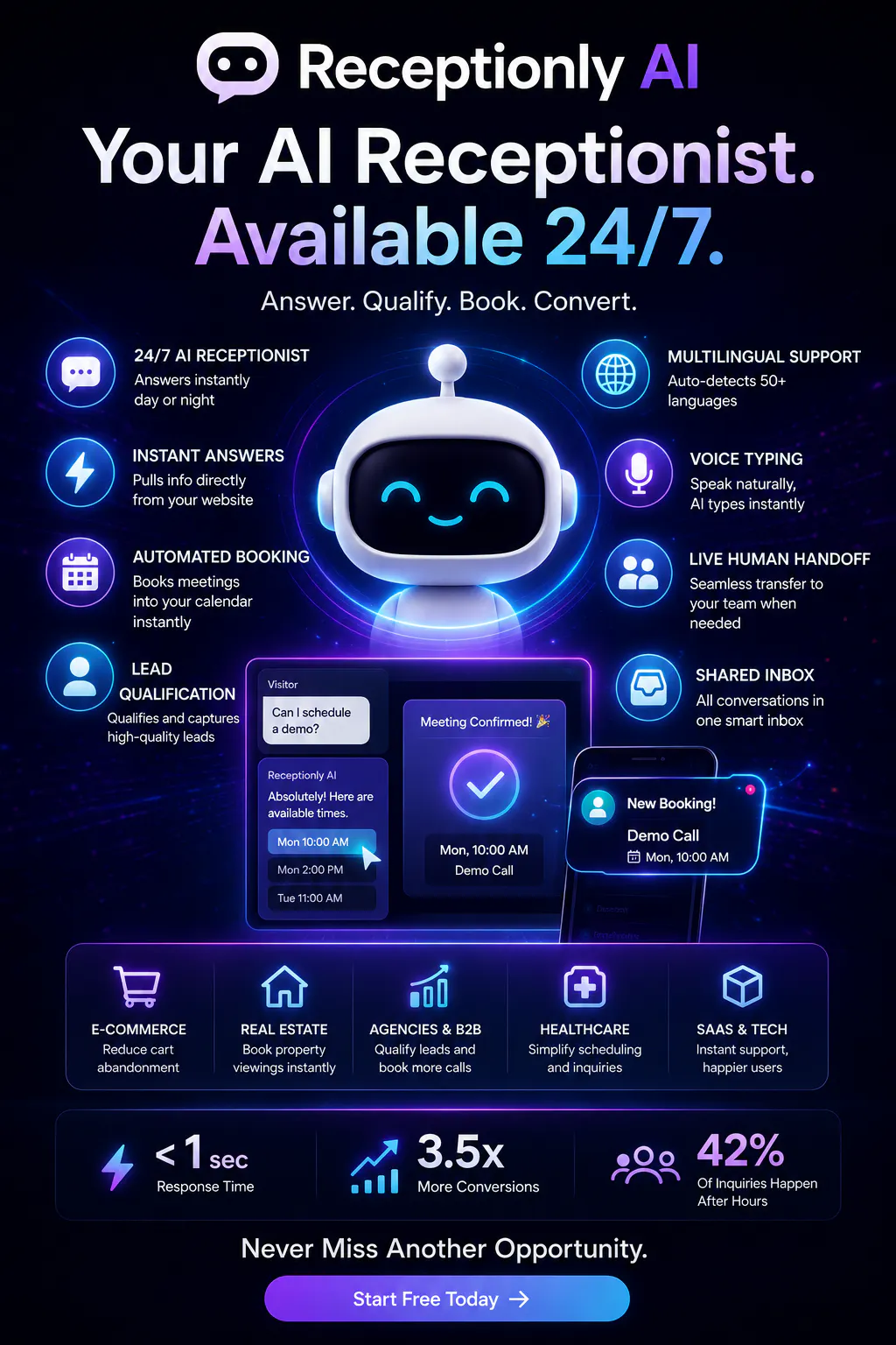 Receptionly AI gallery image