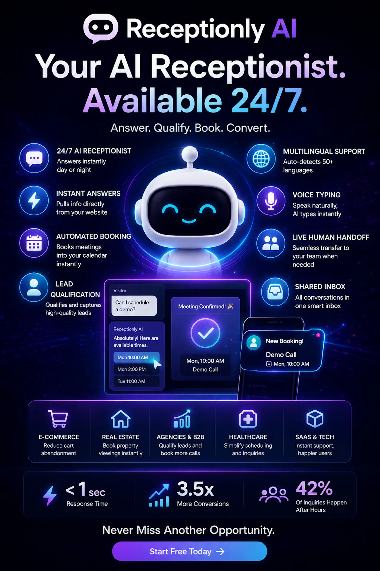Receptionly AI screenshot 2
