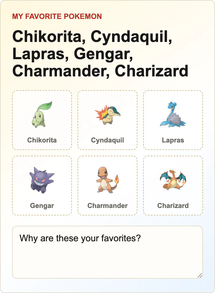 Favorite Pokemon Picker gallery image