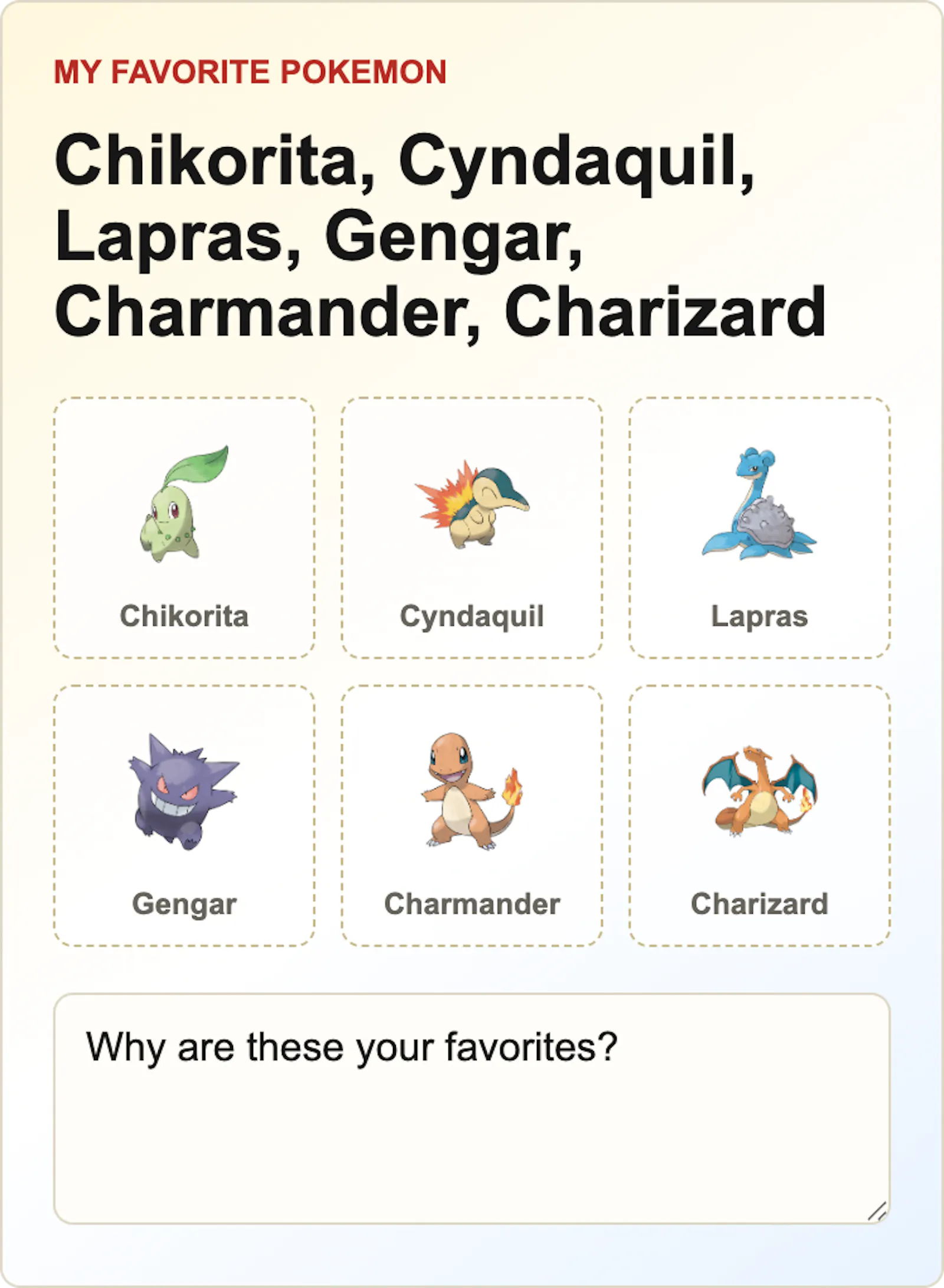 Favorite Pokemon Picker screenshot 2