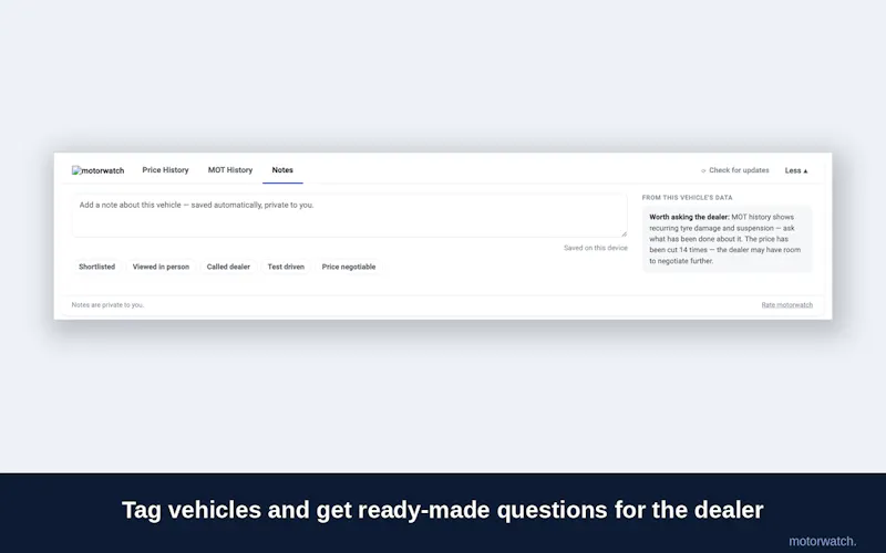 Motorwatch - car price tracker screenshot 4