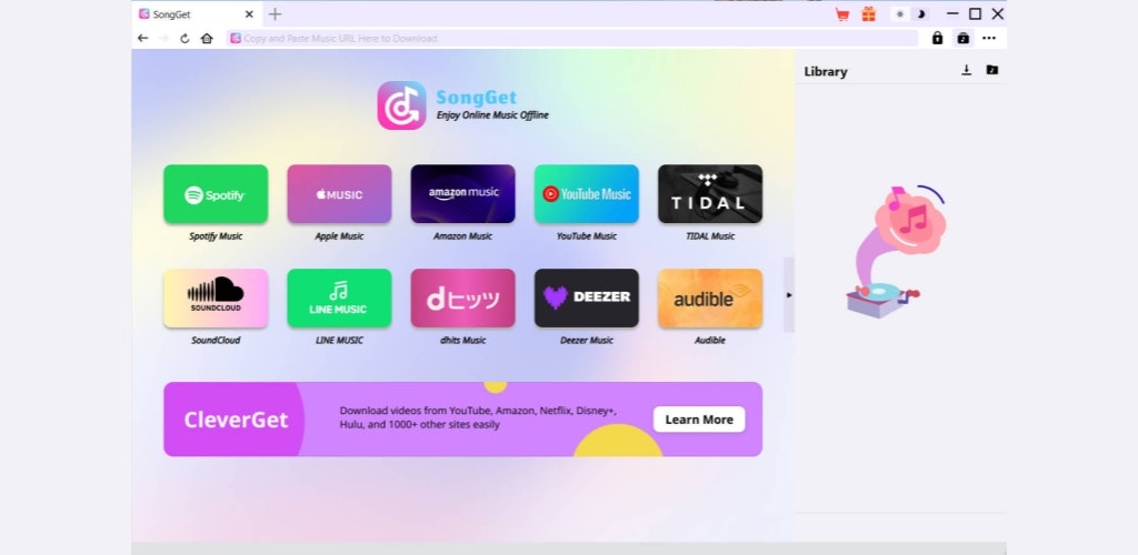 SongGet - Screenshot 2 showing product features and functionality