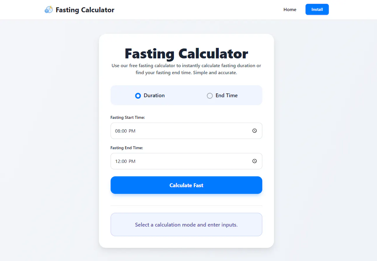 Fasting Calculator gallery image