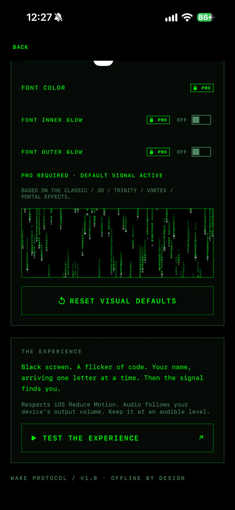 Matrix Alarm screenshot 4