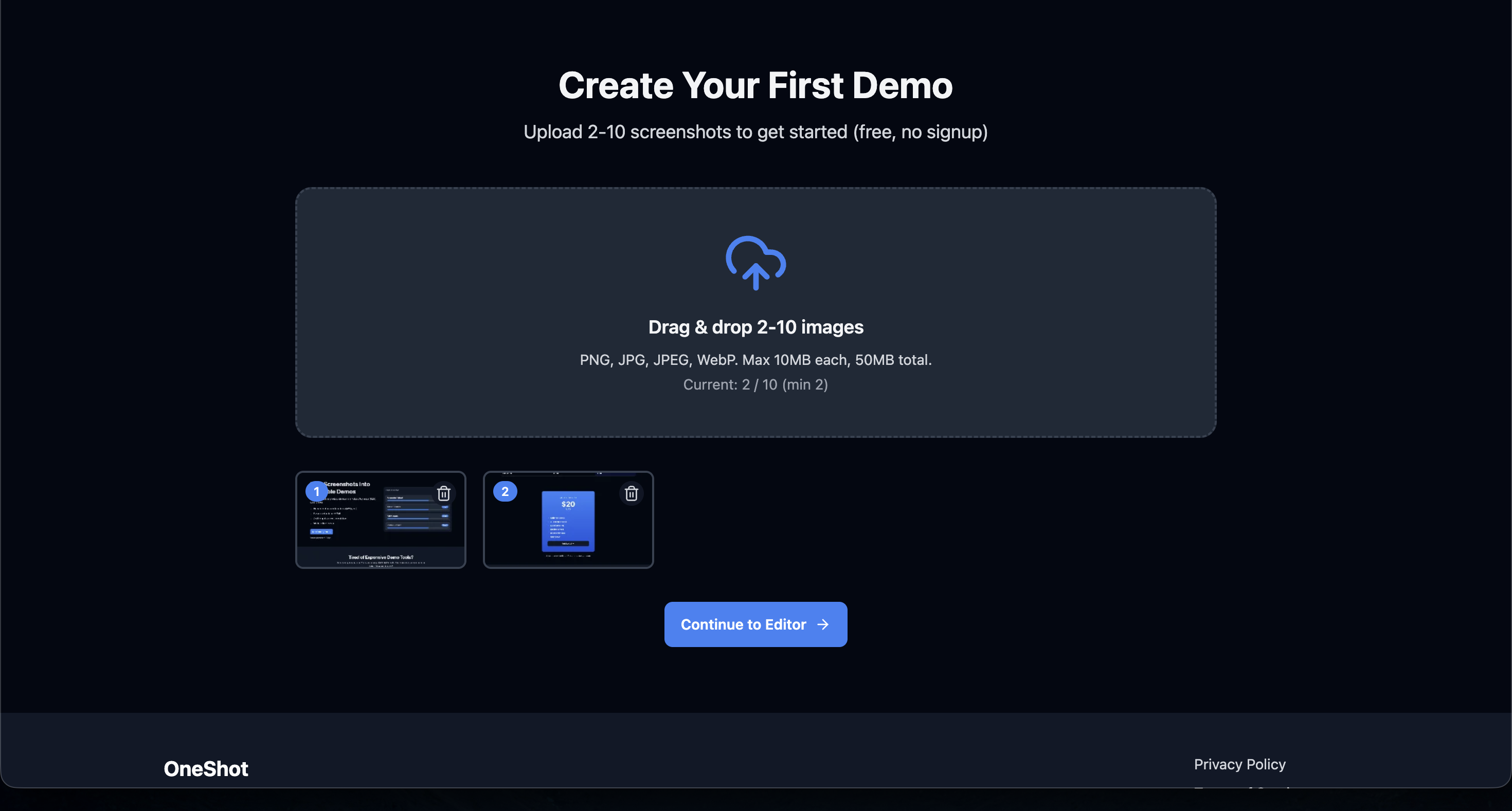 OneShot gallery image