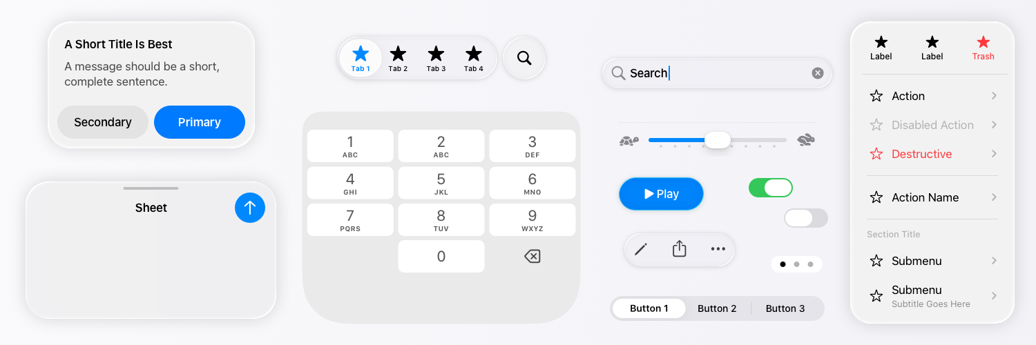 UI 놀이터 2.0 - iOS 26의 액체 유리 UI 성분에 대한 지원 미디어 4