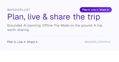 Wanderlust — AI Trip Planner gallery image