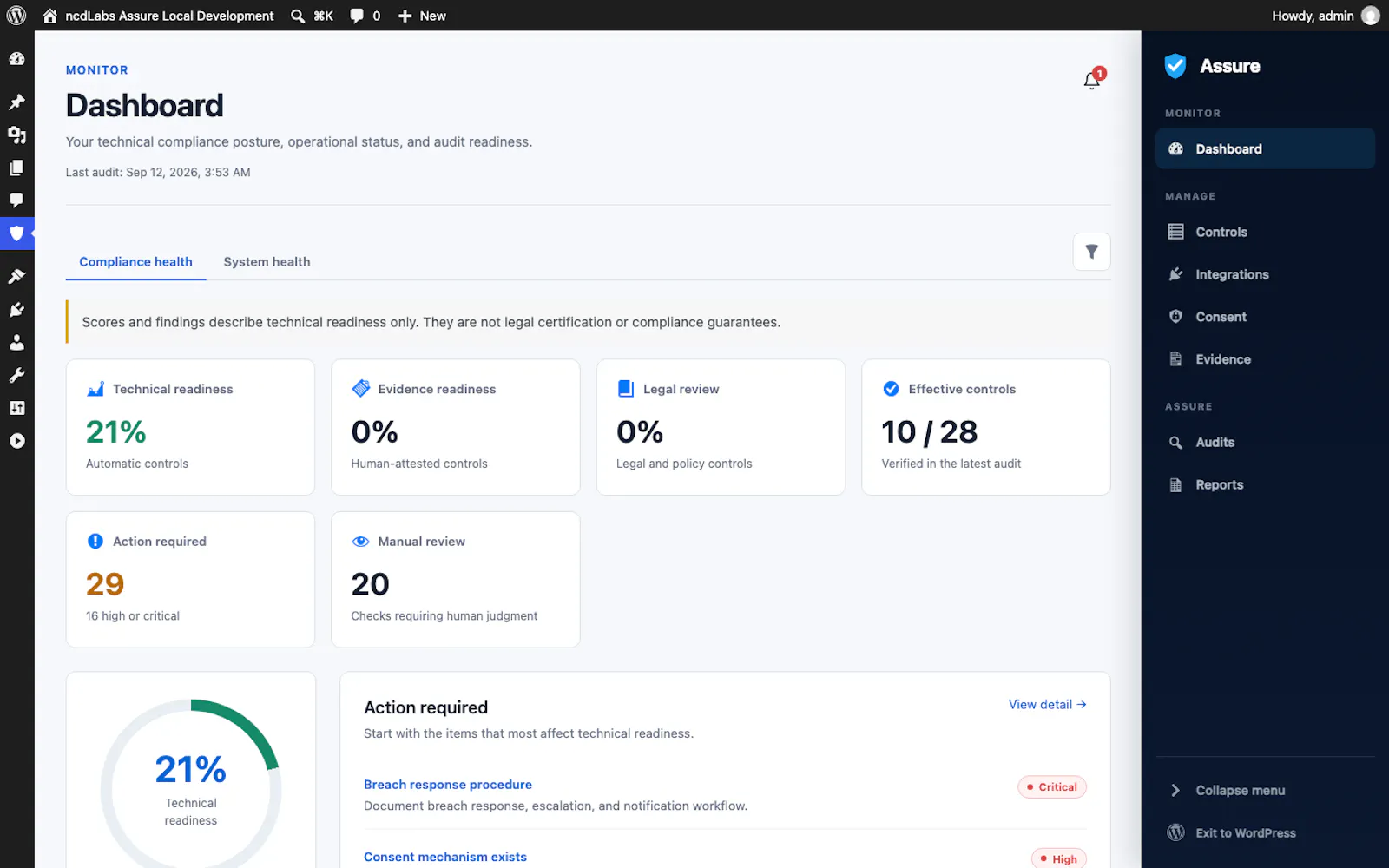 Assure screenshot 1