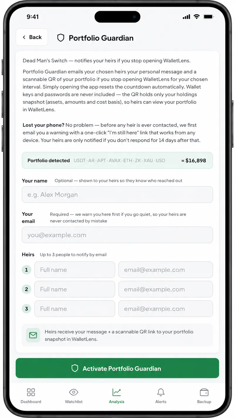 WalletLens - Net Worth Tracker screenshot 1
