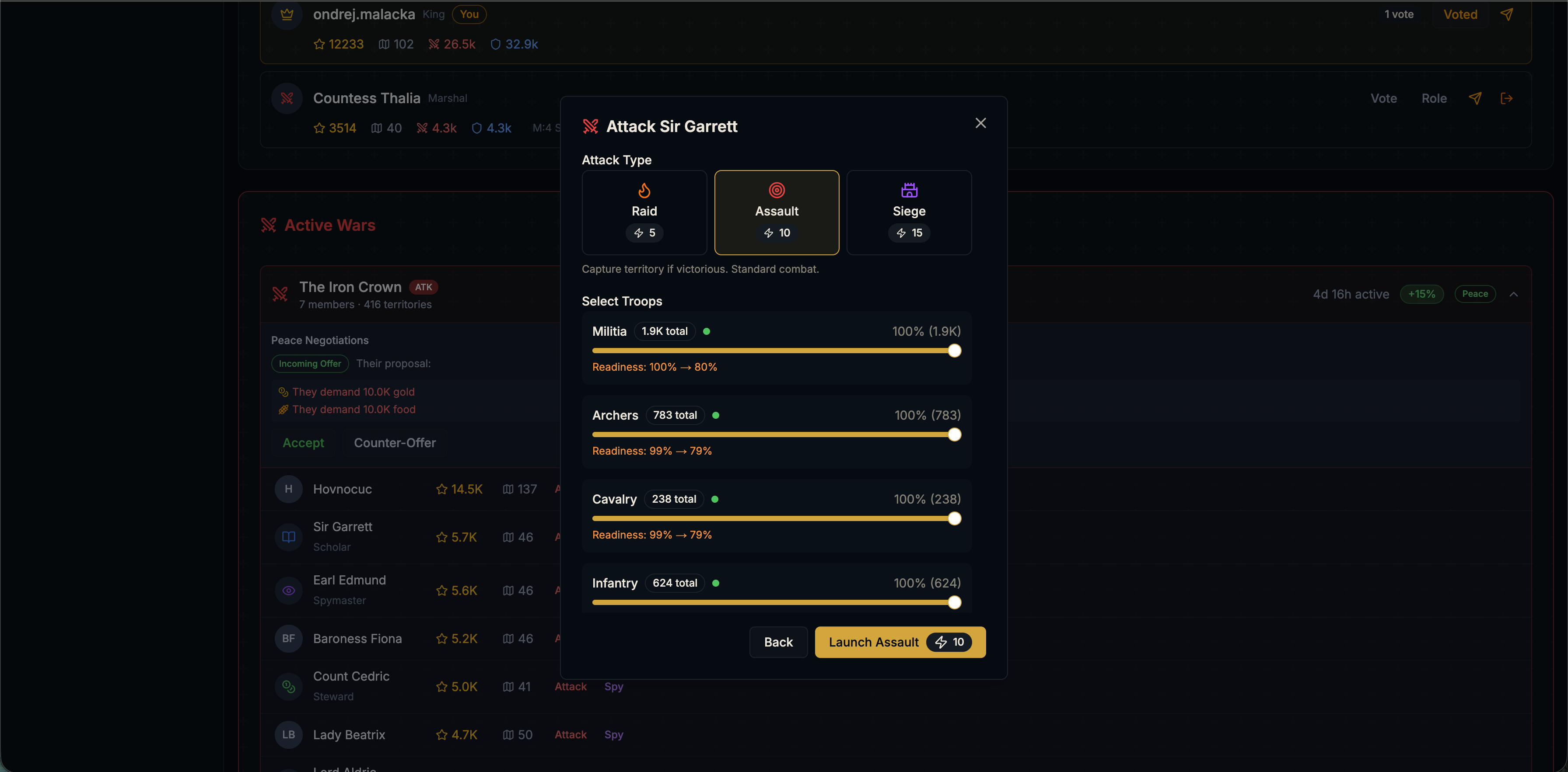 Crownfall - Screenshot 3 showing product features and functionality
