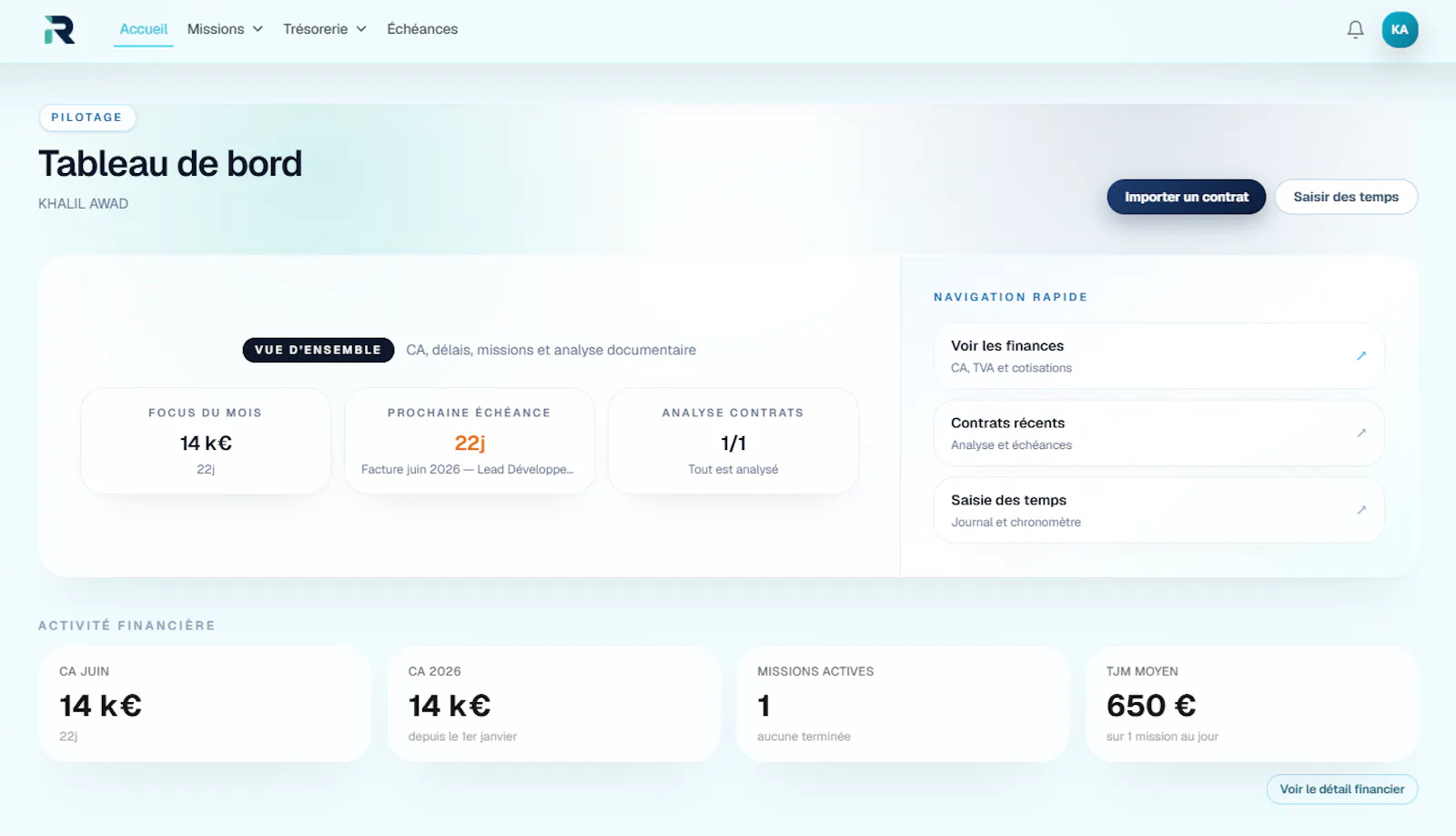 Rysi — L’OS administratif du freelance screenshot 1