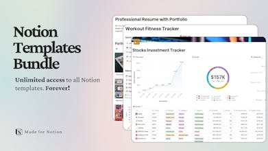 Notion Templates Bundle gallery image