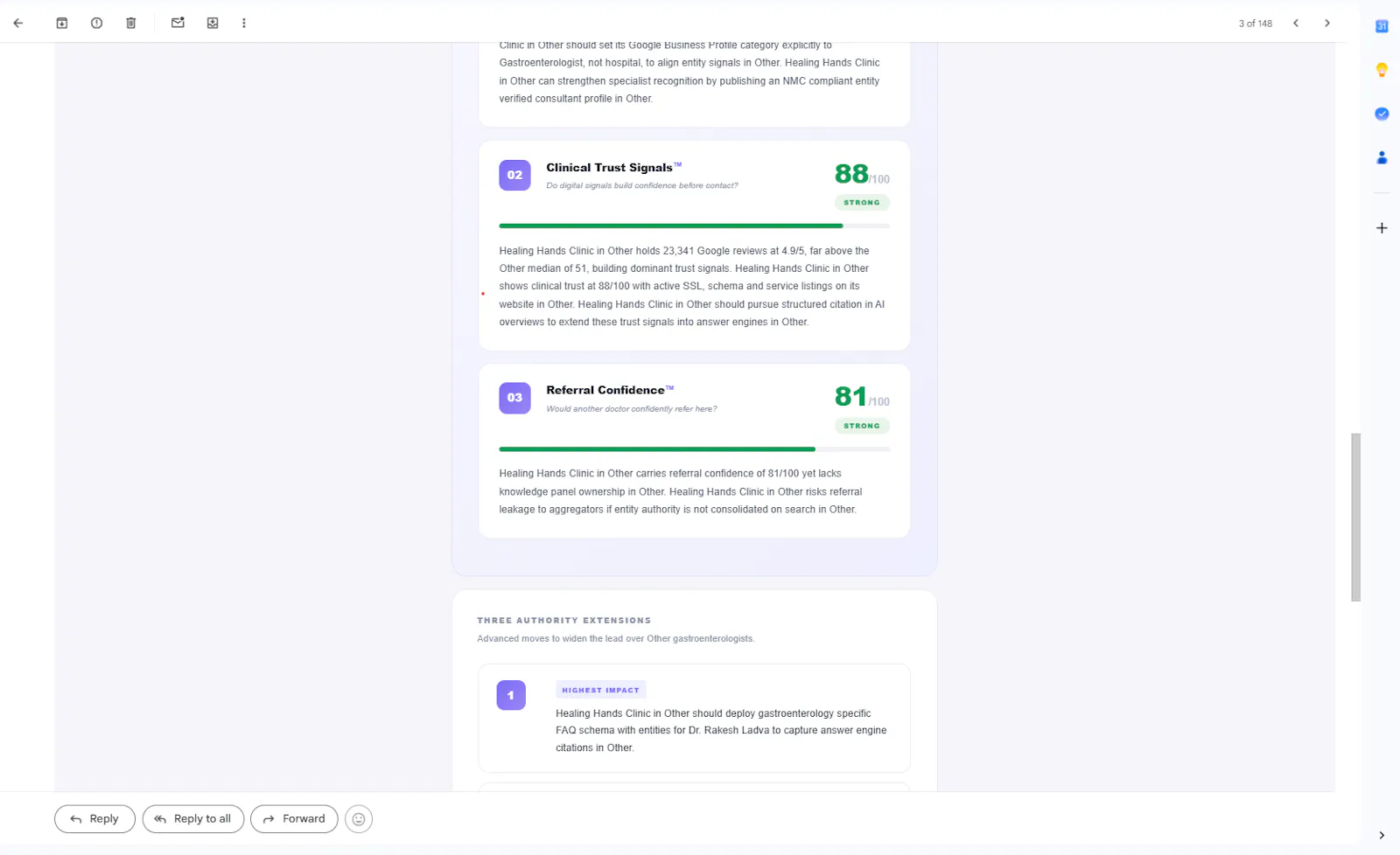 Clinical Authority Diagnostic screenshot 4