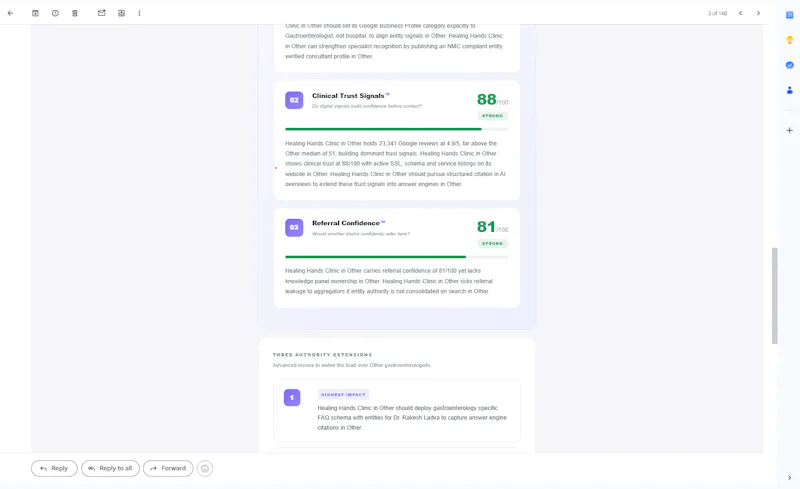 Clinical Authority Diagnostic screenshot 4