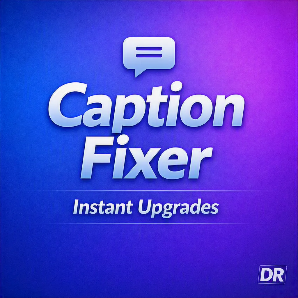 Caption Fixer