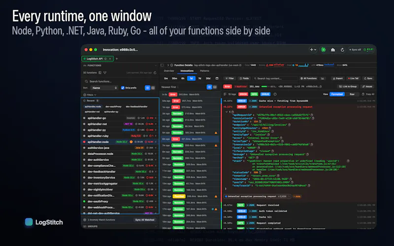 LogStitch screenshot 3