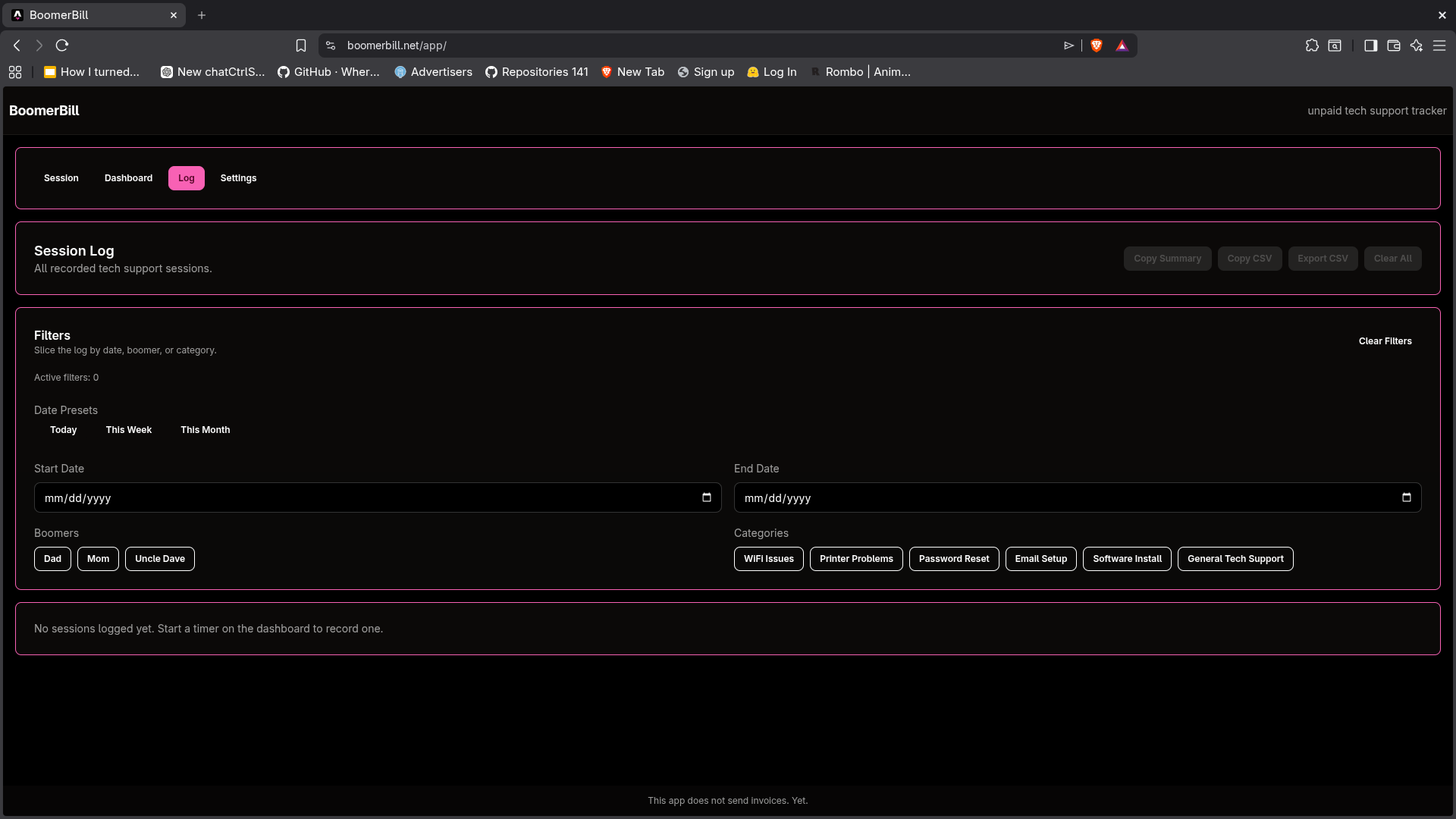 BoomerBill - Screenshot 4 showing product features and functionality