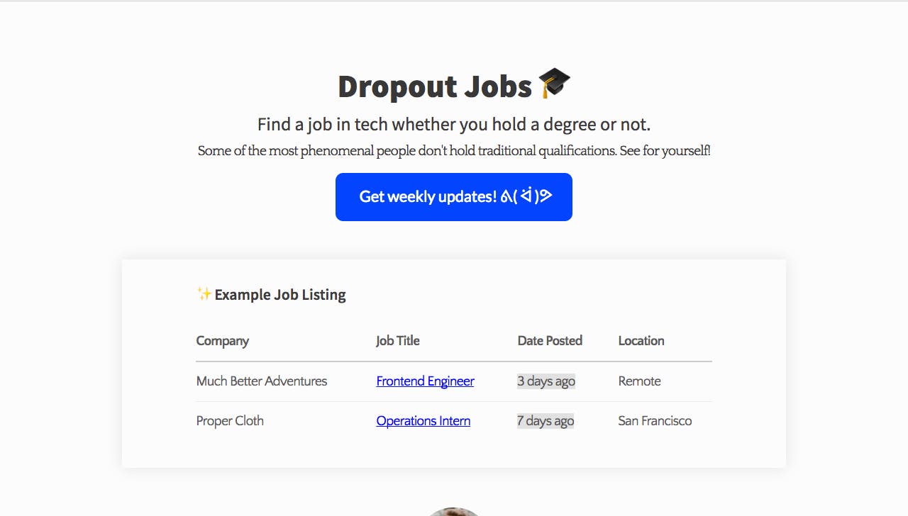 Dropout Jobs media 2