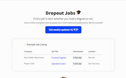 Dropout Jobs media 2