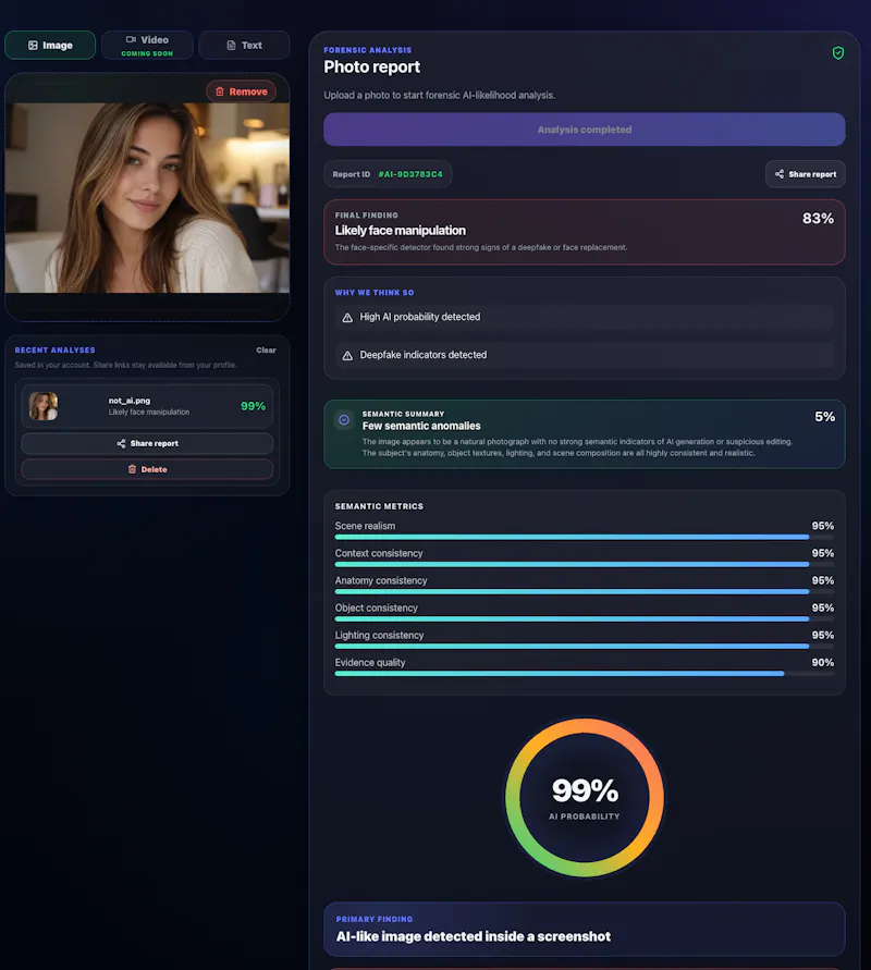 PhotoProof AI screenshot 2