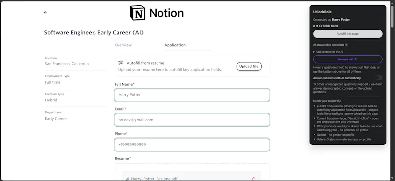 UnlockRole screenshot 3
