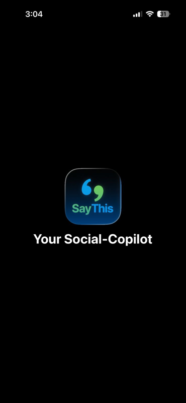 SayThis - Main product screenshot demonstrating key features and user interface