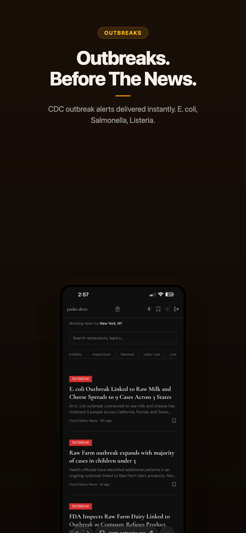 Panko Alerts screenshot 1