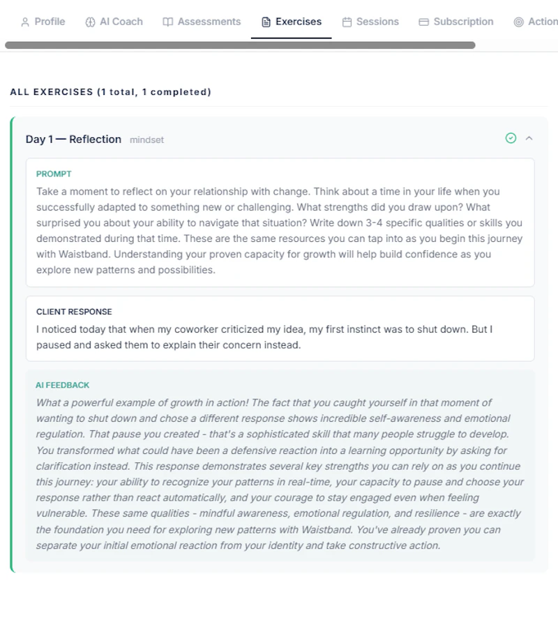 Waistband Coaching Platform screenshot 4