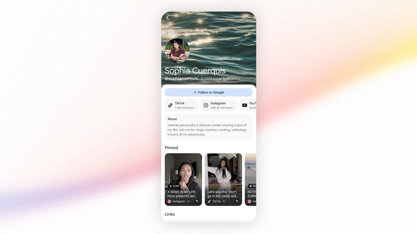 Google Search Profiles screenshot 5