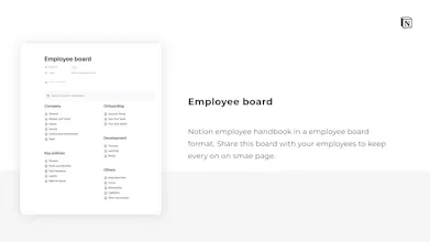 Human Resource - Notion template gallery image
