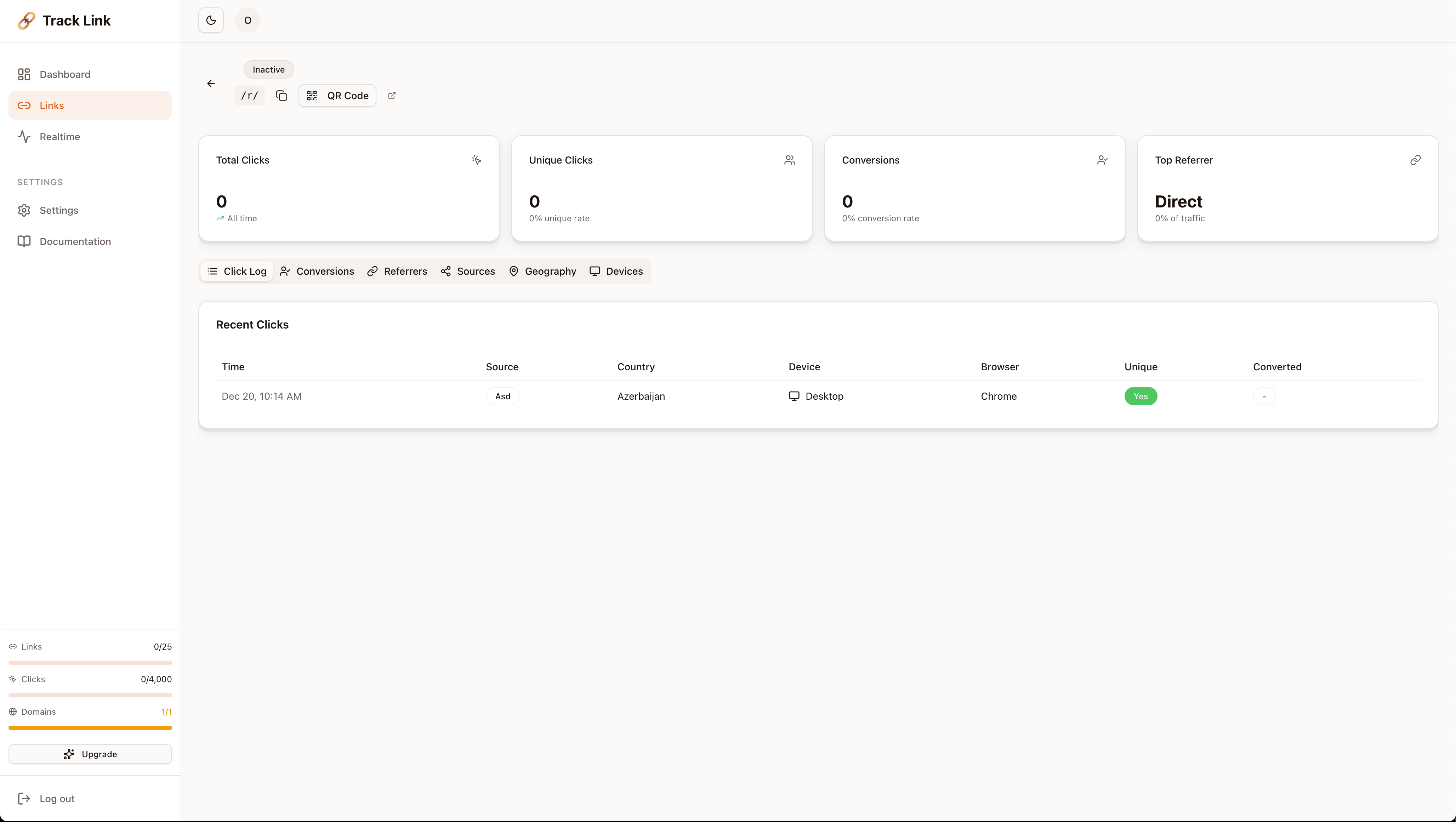 Track Link - Screenshot 3 showing product features and functionality