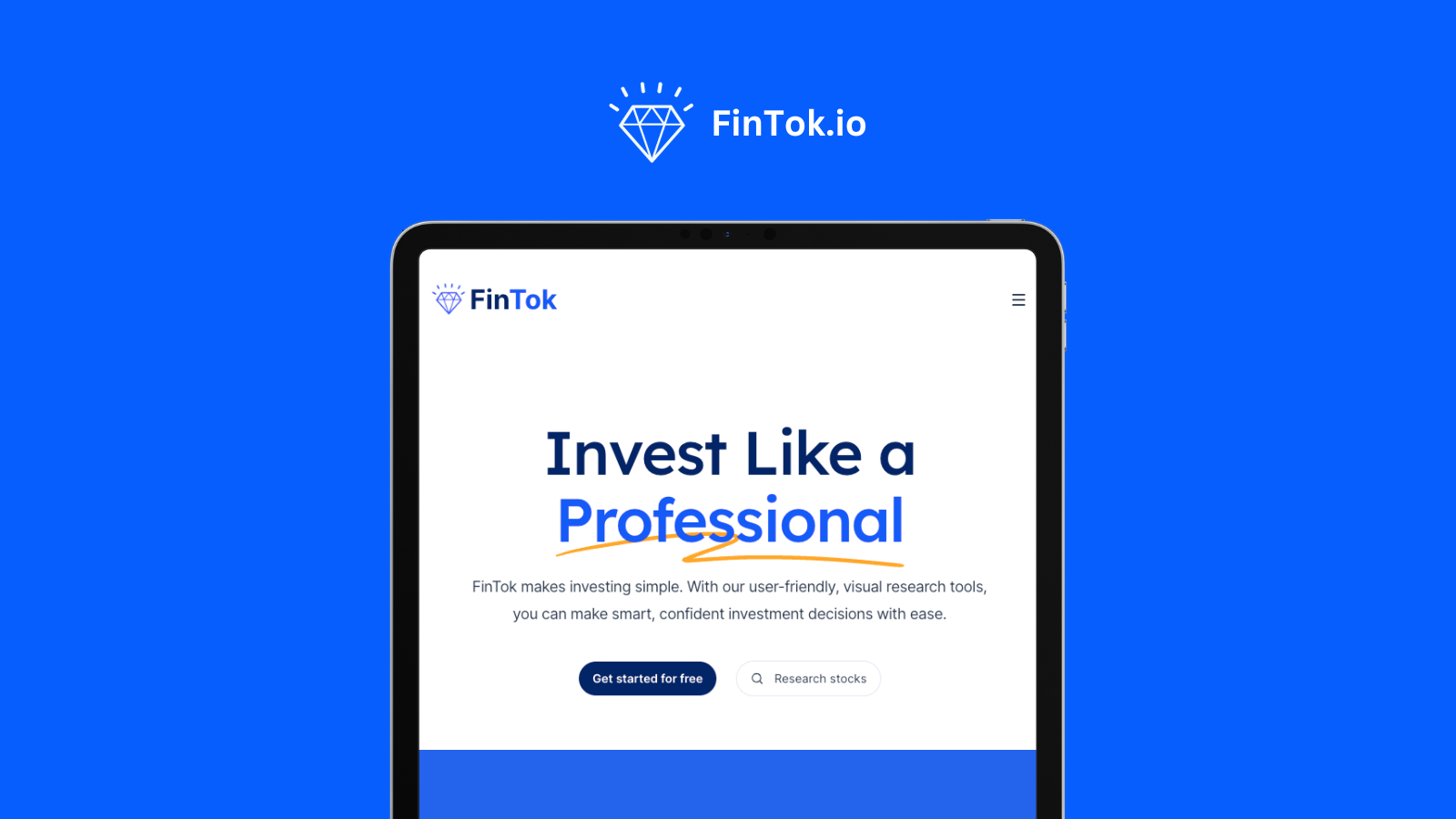 startuptile FinTok.io: Unleash Your Investing Edge-Unlock your unfair investing advantage? - Invest Like a Pro