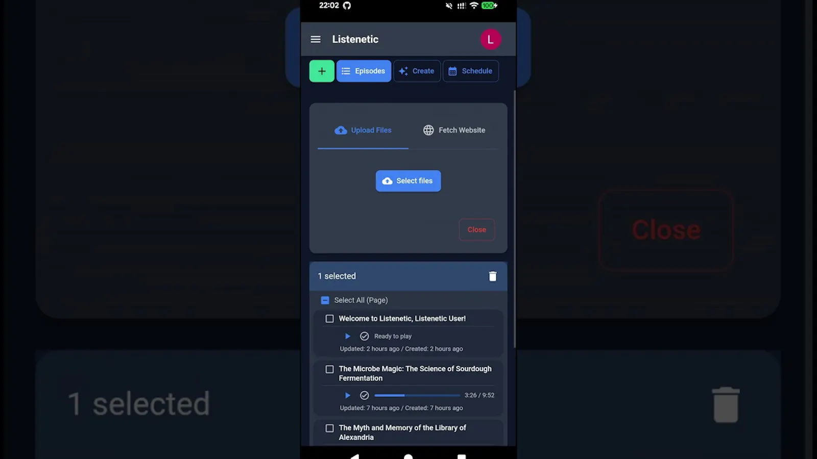Listenetic screenshot 1 (video preview)