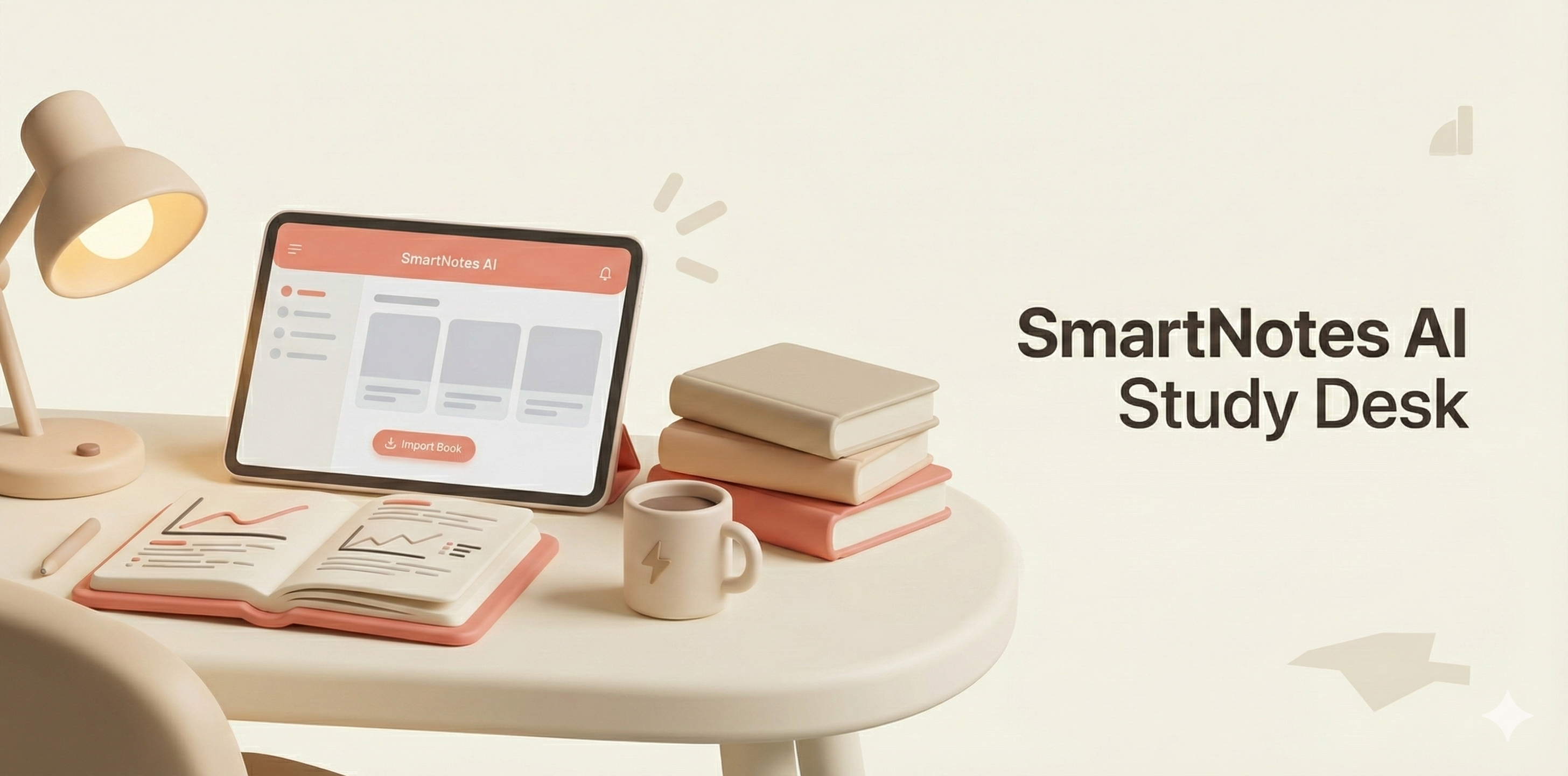 SmartNotes AI - Main product screenshot demonstrating key features and user interface