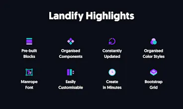 Landify - Landing Page UI Kit for Figma gallery image