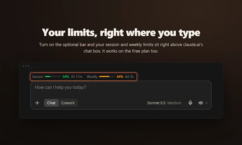 Claude Monitor screenshot 2